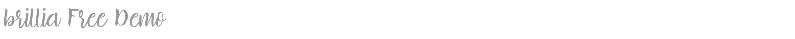 Brillia font preview